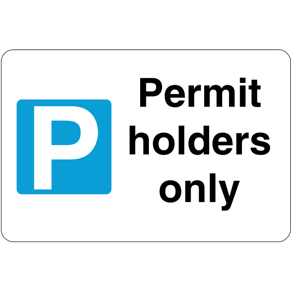 Permit holders only Logo ,Logo , icon , SVG Permit holders only Logo