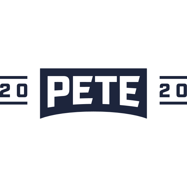 Pete for America logo (Strato Blue)
