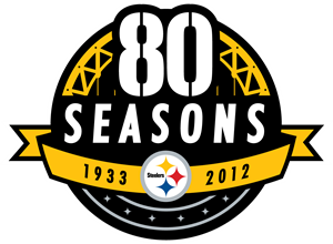 Pittsburgh Steelers 80 Seasons Logo