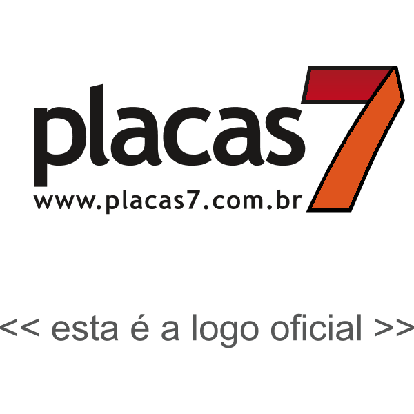 Placas 7 Sete Lagoas MG Brasil Logo ,Logo , icon , SVG Placas 7 Sete Lagoas MG Brasil Logo