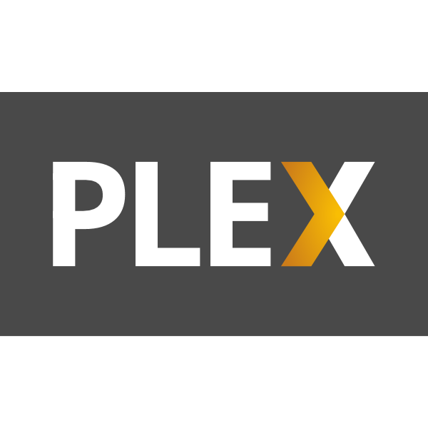 Plex white ,Logo , icon , SVG Plex white