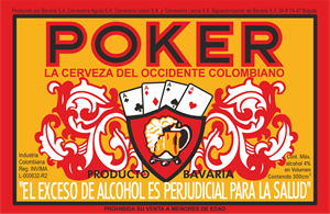 Poker cerveza, etiqueta antigua Logo ,Logo , icon , SVG Poker cerveza, etiqueta antigua Logo