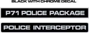 Police Interceptor Decals Logo