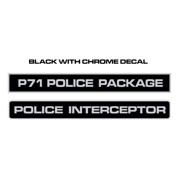 Police Interceptor Decals ,Logo , icon , SVG Police Interceptor Decals