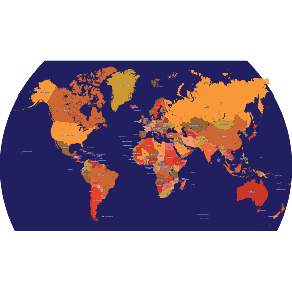 Political World Map Logo ,Logo , icon , SVG Political World Map Logo