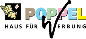 POPPEL Haus für Werbung Logo ,Logo , icon , SVG POPPEL Haus für Werbung Logo