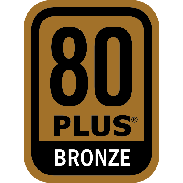 Power Supply 80 PLUS Bronze Certification Logo