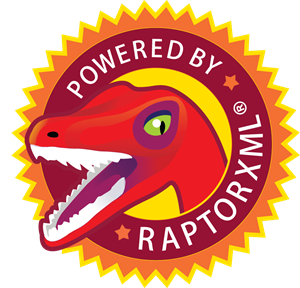 POWERED BY RAPTORXML Logo