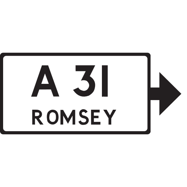 Pre-Worboys – Direction Sign at Junction (Diagram 93) – 1944