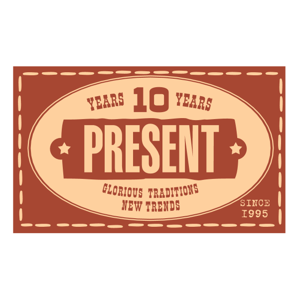 Present 10 years Logo ,Logo , icon , SVG Present 10 years Logo