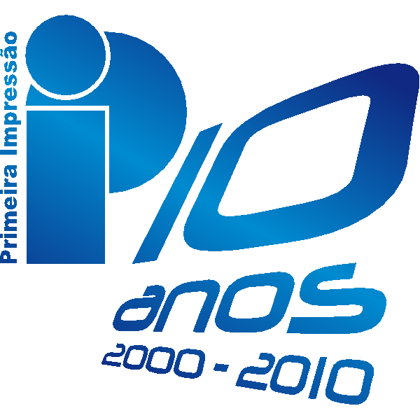 Primeira Impressão – Comunicação Visual 10 Anos Logo ,Logo , icon , SVG Primeira Impressão – Comunicação Visual 10 Anos Logo