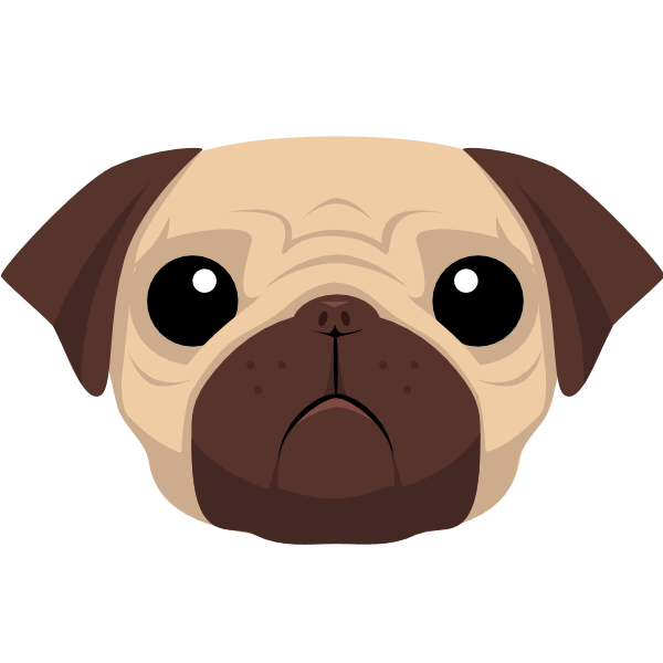 Pug ,Logo , icon , SVG Pug