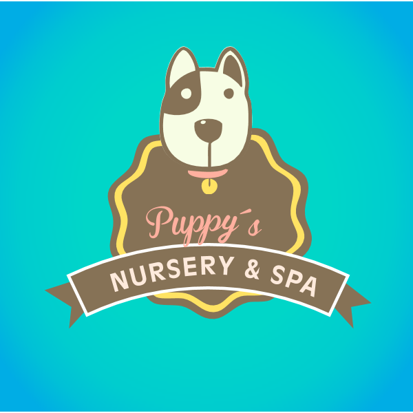 Puppy’s Nursery & Spa Logo ,Logo , icon , SVG Puppy’s Nursery & Spa Logo