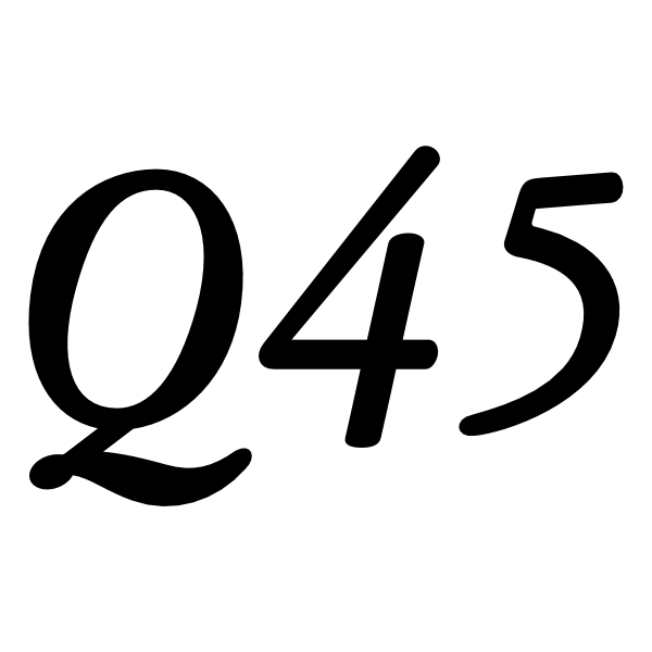 Q45 ,Logo , icon , SVG Q45