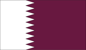 Qatar Flag Logo ,Logo , icon , SVG Qatar Flag Logo