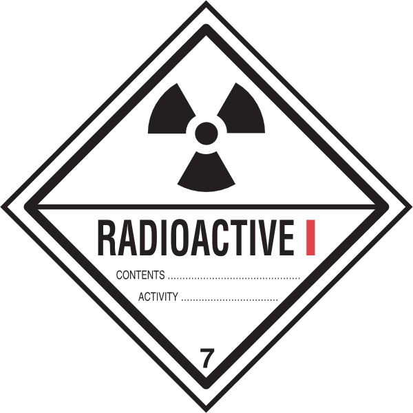 RADIOACTIVE CONTENTS LABEL Logo