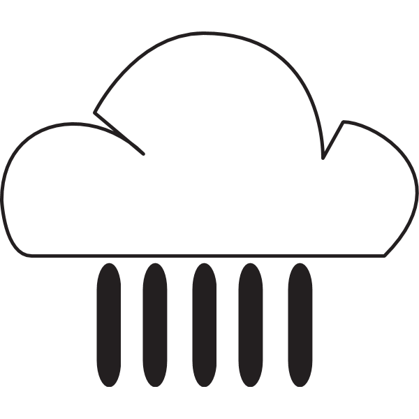 RAIN SHOWERS WEATHER SYMBOL Logo ,Logo , icon , SVG RAIN SHOWERS WEATHER SYMBOL Logo