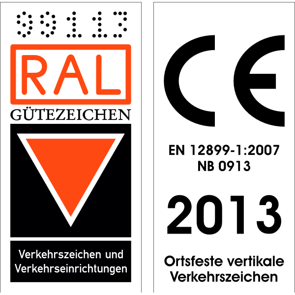 RAL-Gütesiegel für Verkehrszeichen, 2013