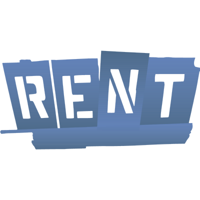 RENT MUSICAL BLUE Logo