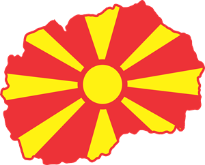 Republic of Macedonia flag map Logo ,Logo , icon , SVG Republic of Macedonia flag map Logo