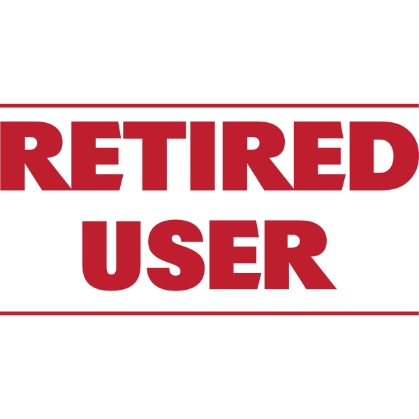 Retired user logo white