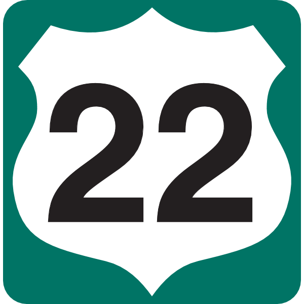 ROAD 22 ROAD SIGN Logo