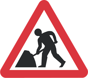 ROAD WORKS SIGN Logo ,Logo , icon , SVG ROAD WORKS SIGN Logo