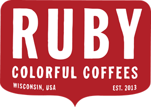RUBY COLORFUL COFFEES Logo
