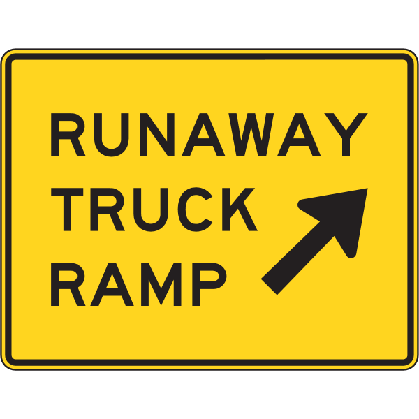 RUNAWAY TRUCK RAMP SIGN Logo ,Logo , icon , SVG RUNAWAY TRUCK RAMP SIGN Logo