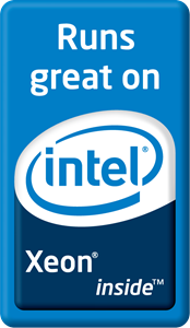 Runs great on Intel Xeon inside Logo