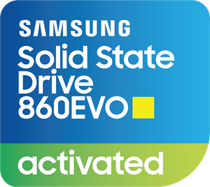 Samsung SSD 860EVO Activated Sticker Logo ,Logo , icon , SVG Samsung SSD 860EVO Activated Sticker Logo