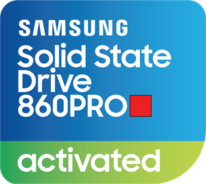 Samsung SSD 860Pro Activated Sticker Logo