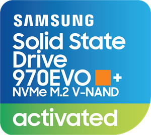 Samsung SSD 970EVO  NVMe Activated Logo ,Logo , icon , SVG Samsung SSD 970EVO  NVMe Activated Logo