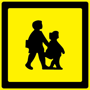 School Bus Warning Sign (UK) Logo ,Logo , icon , SVG School Bus Warning Sign (UK) Logo