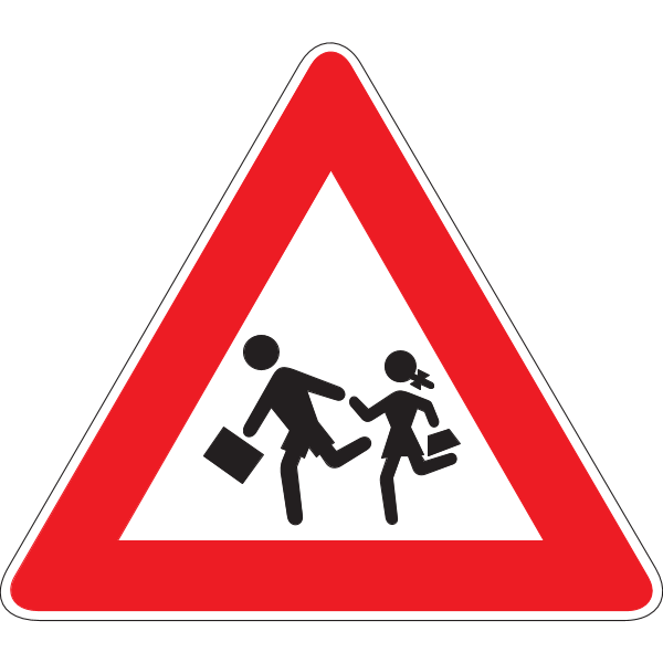 SCHOOL ROAD SIGN Logo