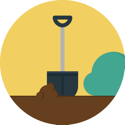 shovel ,Logo , icon , SVG shovel