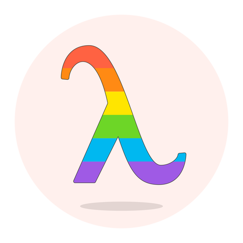 sign lambda lgbtq ,Logo , icon , SVG sign lambda lgbtq