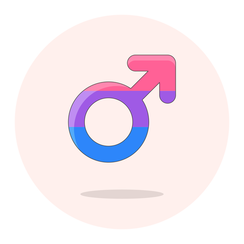 sign male bisexual ,Logo , icon , SVG sign male bisexual