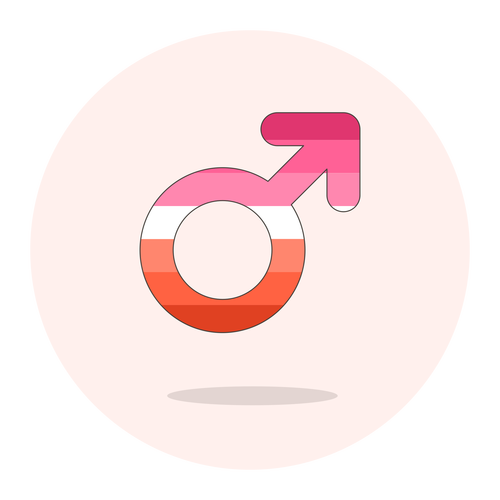 sign male lesbian ,Logo , icon , SVG sign male lesbian