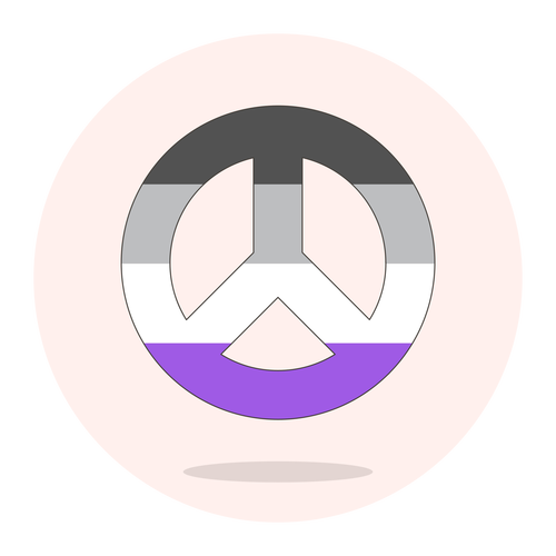 sign peace asexual ,Logo , icon , SVG sign peace asexual