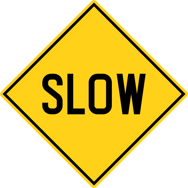 Singapore road sign W37 – Yellow