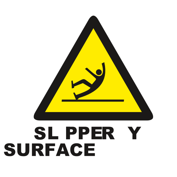 SLIPPERY SURFACE SIGN Logo ,Logo , icon , SVG SLIPPERY SURFACE SIGN Logo