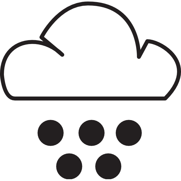 SNOWFALL WEATHER SYMBOL Logo