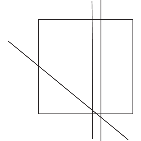 Square and lines Logo