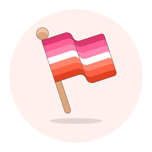 stick flag lesbian ,Logo , icon , SVG stick flag lesbian