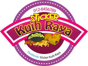 Sticker Kuih Raya Logo ,Logo , icon , SVG Sticker Kuih Raya Logo
