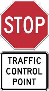 STOP TRAFFIC CONTROL SIGN Logo ,Logo , icon , SVG STOP TRAFFIC CONTROL SIGN Logo