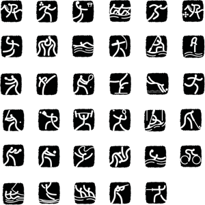 Summer Olympics 2008 pictograms Logo ,Logo , icon , SVG Summer Olympics 2008 pictograms Logo