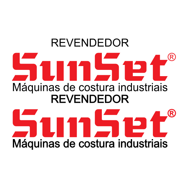 SUNSET MAQUINAS DE COSTURA Logo ,Logo , icon , SVG SUNSET MAQUINAS DE COSTURA Logo