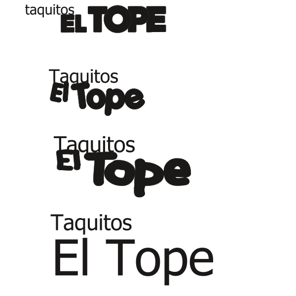 Taquitos el Tope Logo ,Logo , icon , SVG Taquitos el Tope Logo